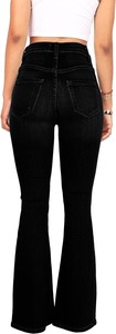 <b>Boot</b> Cut Cotton Jeans for Casual Everyday Outfits Modern Streetwear Sneakers <b>Boots</b> - Product Image 3