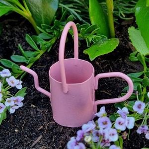 Regadera de metal con pico largo, diseño de vertido preciso, ideal para regar plantas pequeñas, suculentas y macetas de interior, jardín moderno - Product Image 2