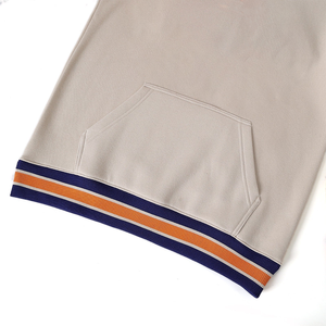 Sudadera con Capucha Personalizada de la Universidad de Lincoln, Sudadera Universitaria con Contraste de Color Neutro y Aplique de Logotipo Personalizado para Hombre - Product Image 3