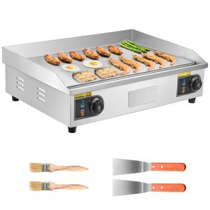 Piastra Elettrica Commerciale 28.54 X 15.75 Pollici, 2800W, 122-570°F, Controllo Temperatura Regolabile, Acciaio Inossidabile, da Banco - Product Image 1