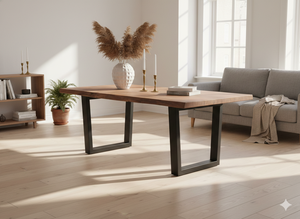 Mesa de Comedor Raki de Lujo, Hecha a Mano en Indonesia, Estilo Contemporáneo, Madera Natural Premium, Calidad de Exportación, Mercado Global - Product Image 3