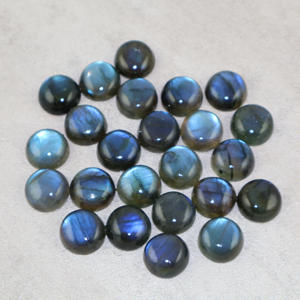 Pierre précieuse naturelle labradorite, forme ronde, cabochon, toutes tailles, pierre en vrac pour la fabrication de bijoux, fournisseur en gros, fabricant en vrac - Product Image 2