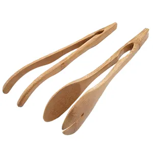 Luxury Design Wooden tong with shining polished natural wood Tongs for Packaging from Indian Exporter and Supplier