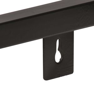 Set di 2 Mensole da Parete con Cornice Nera e Legno Naturale per Arredamento e Organizzazione Casa - Product Image 5