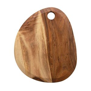 Planche à découper en bois professionnelle et durable pour la cuisine, la découpe des légumes, des fruits, de la viande, du pain, planche naturelle robuste - Product Image 6