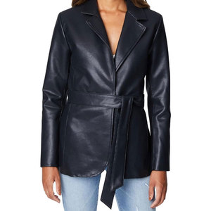 Wholesale Latest Design Breathable <b>Women</b> Leather <b>Jacket</b> Best Quality Top Selling <b>Lightweight</b> <b>Women</b> Leather <b>Jacket</b> - Product Image 1