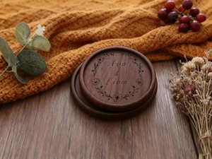 Wholesale ILAHI's Eco-Friendly Brown Square Wooden Coaster Classic Design Tabletop <b>Protective</b> Accessory Customizable Size Home - Product Image 5
