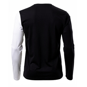 เสื้อยืดคอกว้างแขนยาวผู้ชาย ผ้าถักโพลีเอสเตอร์ผสมคอตตอน 100% ทรงปกติ สวมใส่สบายๆ เสื้อยืดคอกว้างผู้ชาย - Product Image 2