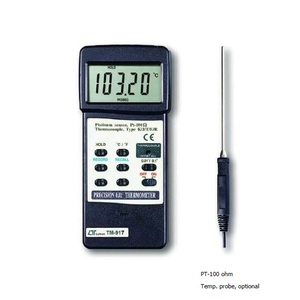 Termómetro Digital de Precisión Lutron TM-917 con Sonda de Platino Pt-100, Pantalla LCD e Interfaz USB para Medición de Temperatura - Product Image 1