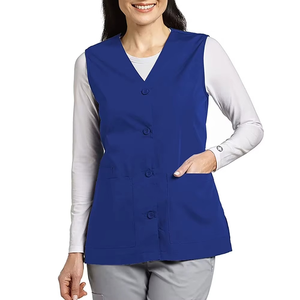 Chaleco Médico Personalizado al por Mayor para Mujer, Ligero, Transpirable, de Tela Elástica de Lona, con Detección de Agujas y Fusión sin Costuras - Product Image 5