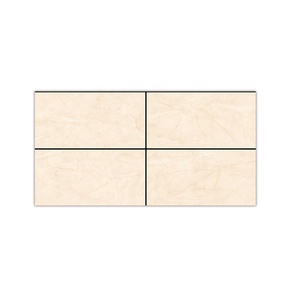 Classique moderne Europe 600x1200 plancher de mur en céramique haute brillance poli émaillé porcelaine aspect marbre jaune foncé Accents 1200 X - Product Image 1