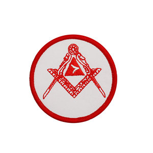 Embroidered Masonic with Yoke Patches. Two Sizes to Choose From, 2" or 3"(Stated Sizes are Approximate) - Product Image 1