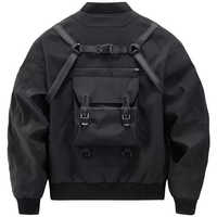 Blouson Bomber Homme Grande Taille OEM de Qualité Supérieure, Style Mode Urbain et Vêtement de Travail, Multi-Poches, Manteau Cargo d'Extérieur – Vente en Gros