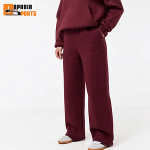 Ensemble de survêtement d'hiver personnalisé 100 % coton pour femme, comprenant un sweat à capuche oversize en molleton et un pantalon de jogging à jambes larges, ensemble de survêtement pour femme - Product Image 4