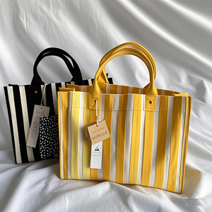 Nueva Llegada 2026, Bolsa de Lona Reutilizable de Alta Calidad con Logotipo Impreso Personalizado para Mujer, con Tamaño y Color Personalizables - Product Image 3