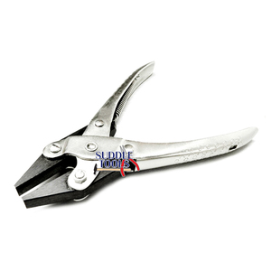 คีมปากฟันเลื่อยจมูกแบนราบราบแบบขนานสปริงคืน140มม. เครื่องมือทำเครื่องประดับแบบทำมือทำเครื่องประดับเหล็กคาร์บอนสำหรับ - Product Image 1