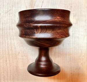 Verre à vin en bois fait main, gobelet rond au design classique, écologique, passe au lave-vaisselle, fabriqué à partir de bois naturel - Product Image 6