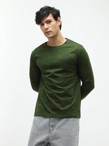 T-shirts de luxe pour hommes en gros, à manches longues, tricotés, col rond, coupe classique, style streetwear, 100 % coton, écologiques et respirants - Product Image 4