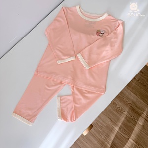SeunKids Ensemble de pyjama à manches longues pour bébé, en coton, imprimé dessin animé, respirant, unisexe, vêtements de printemps - Product Image 5