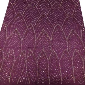 Dentelle florale en maille de luxe faite à la main avec strass et perles, franges, style traditionnel écologique, couleurs personnalisables, 5 yards - Product Image 1