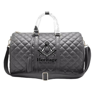 Sac de voyage unisexe réversible, imperméable, antibactérien et brodé HMR Black Alpha Kapa Sorority |   Sac personnalisé en sublimation - Product Image 1