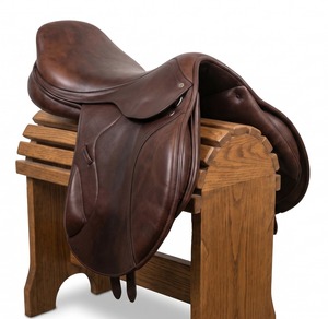Silla de Doma Inglesa de Cuero con Armazón de Madera, Equipo de Equitación - Product Image 5