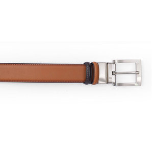 Ceinture en cuir classique réglable pour tenues de travail formelles, décontractées et mode quotidienne avec boucle durable - Product Image 3