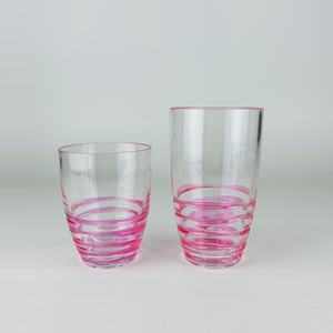 Jack Worth 20 oz Blue Swirl <b>Plastic</b> Vintage Tumbler Highball <b>Glasses</b> Break Resistant <b>for</b> <b>Party</b> Restaurant Wedding - Product Image 4