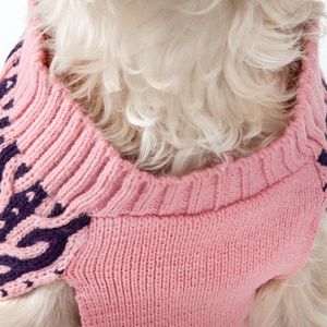 Maglione per Cani di Design Armonioso, Bicolore, Lavorato a Maglia con Cavo Pesante, Abbigliamento per Animali Domestici - Product Image 3