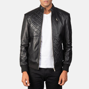 แจ็คเก็ตหนังผู้ชายสำหรับใส่ทุกวัน วัสดุทนทาน สวมใส่สบาย เหมาะสำหรับฤดูหนาว แฟชั่นสตรีท สไตล์ลำลอง - Product Image 1