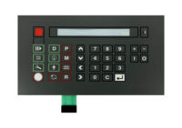 Panneau de commande à clavier à membrane personnalisé, superposition graphique, boutons numériques, fenêtre d'affichage, circuit flexible 1024x768
