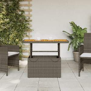 Tavolo da giardino grigio e marrone - Product Image 3