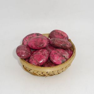 Piedra de Palma Ovalada Pulida Natural de Tulita Rosa, Cristal Curativo para Reiki, Meditación, Feng Shui, Decoración del Hogar, Venta al por Mayor - Product Image 3
