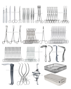 Basic Vaginal <b>Instrument</b> Set Complete 73 Pcs Stainless Steel Gynecology <b>Surgical</b> <b>Instruments</b> CE Certified - Product Image 1