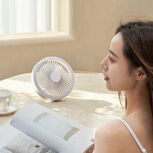 Ventilador de Clip Recargable, Ventilador de Escritorio, Recargable, de Pared, Ventilador USB, 100 Ajustes de Flujo de Aire, para Escritorio, Sala de Estar, Uso en Exteriores - Product Image 5