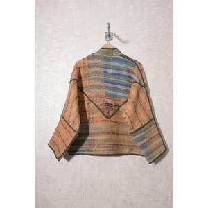 Vintage Cotton <b>Kantha</b> <b>Jacket</b> Women Handmade Indian Boho Winter Coat Ethnic Patchwork Open Front <b>Jacket</b> - Product Image 4