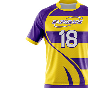 Uniforme de Rugby para Hombre, Jersey de Rugby con Estampado Personalizado y Pantalones Cortos a Juego, Fabricante de Ropa Deportiva OEM ODM, Proveedores de Alibaba - Product Image 3