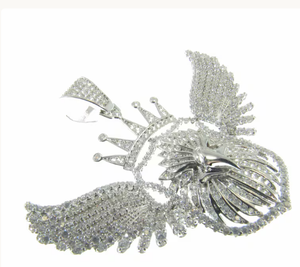 Pendentif Aigle Iced Out avec Diamants Moissanite, Breloque de Bijoux Iced Out, Pendentif de Luxe en Gros - Product Image 4