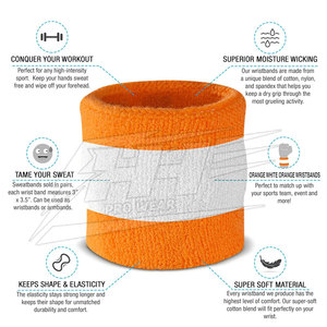 Conjunto de Diadema y Muñequeras Deportivas de Algodón para Correr, Baloncesto, Yoga, Ejercicio, con Logotipo Personalizado - Product Image 4