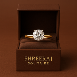 Bague de fiançailles en diamant de laboratoire taille coussin 1, 2 ou 3 carats, certifiée IGI, monture cathédrale, or 14K ou 18K - Product Image 2