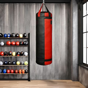 Sac de frappe en cuir de haute qualité, prix de gros RTS, équipement de boxe, conception OEM, logo personnalisé, sac de sable de kick-boxing, meilleure vente - Product Image 2