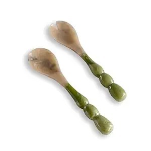 Cuillère à salade en résine avec manche en résine, passe au lave-vaisselle, au micro-ondes et au four, qualité supérieure par FAIZA CRAFT - Product Image 2