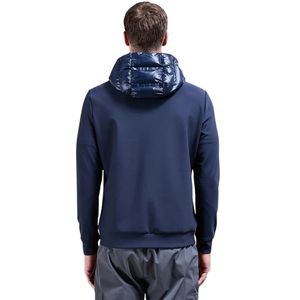 Men's Winter Hybrid Quilted Jacket High Funnel Neck Lightweight Padded Outdoor <b>Coat</b> Warm Technical Fabric Casual Wind Resistant - Product Image 2