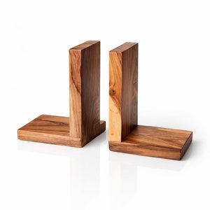 Sujetalibros de Madera para Estantería, Soporte Decorativo para Libros para el Hogar y la Oficina - Product Image 2