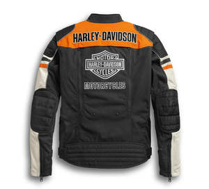 Mens Black Motorcycle Riding Leather <b>Jacket</b> Lightweight Windproof <b>Biker</b> <b>Jacket</b> Harley Men's Metonga Switchback Riding <b>Jacket</b> - Product Image 3