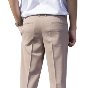 Nuevos Pantalones chinos de moda para hombre, Color sólido, diseño informal, logotipo personalizado, precio premium barato, venta al por mayor, calidad orientada a la exportación OEM - Product Image 6
