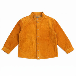 Vestes de soudage en cuir de vachette pleine fleur haute protection, résistantes aux flammes, anti-rayonnement, vêtements de sécurité certifiés CE - Product Image 2