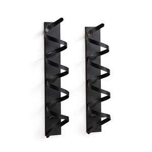 Juego de Apliques de Pared para Velas de Cristal y Metal Negro Premium, Marco Rectangular, Líneas Limpias, Montaje Seguro, Brillo Cálido, Decoración Elegante para el Hogar - Product Image 6