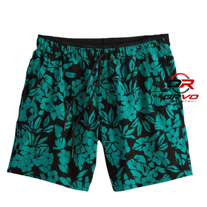 ORVO Sports <b>Men's</b> <b>Floral</b> Board <b>Shorts</b> Breathable Quick Dry Drawstring <b>Swim</b> Trunks Casual Mid Waist 100% Polyester OEM Service - Product Image 1