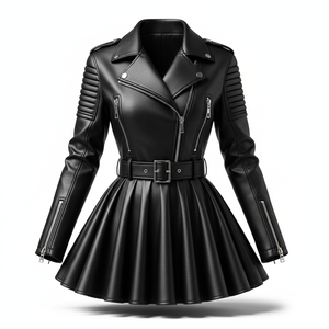 <b>Women</b> Leather <b>Jacket</b> Waterproof Breathable Custom OEM Wholesale - Product Image 1